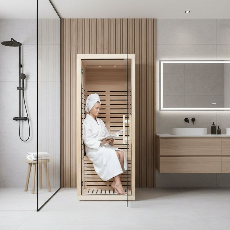 Инфракрасная сауна с красным светом, 1 чел.