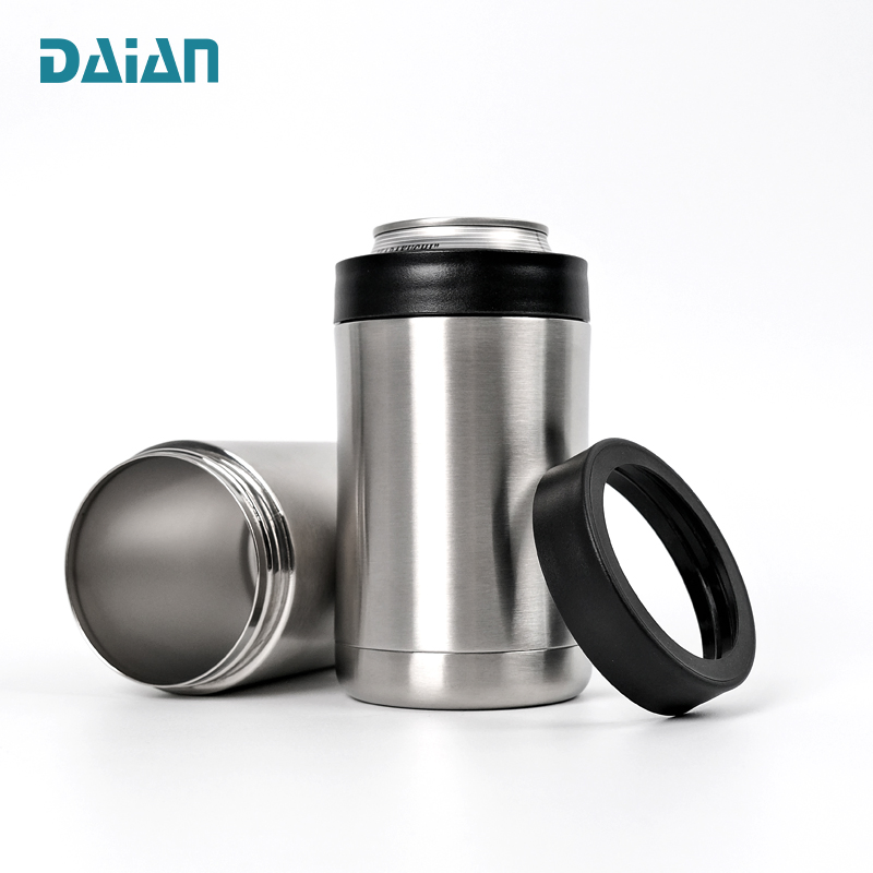 Premium 304 Stainless Steel Double Wall BPA Free Can Cooler for Beer and Skinny Drinks