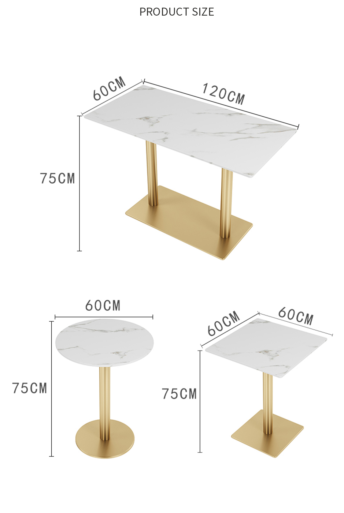 Столы обеденные металлические для ресторанов