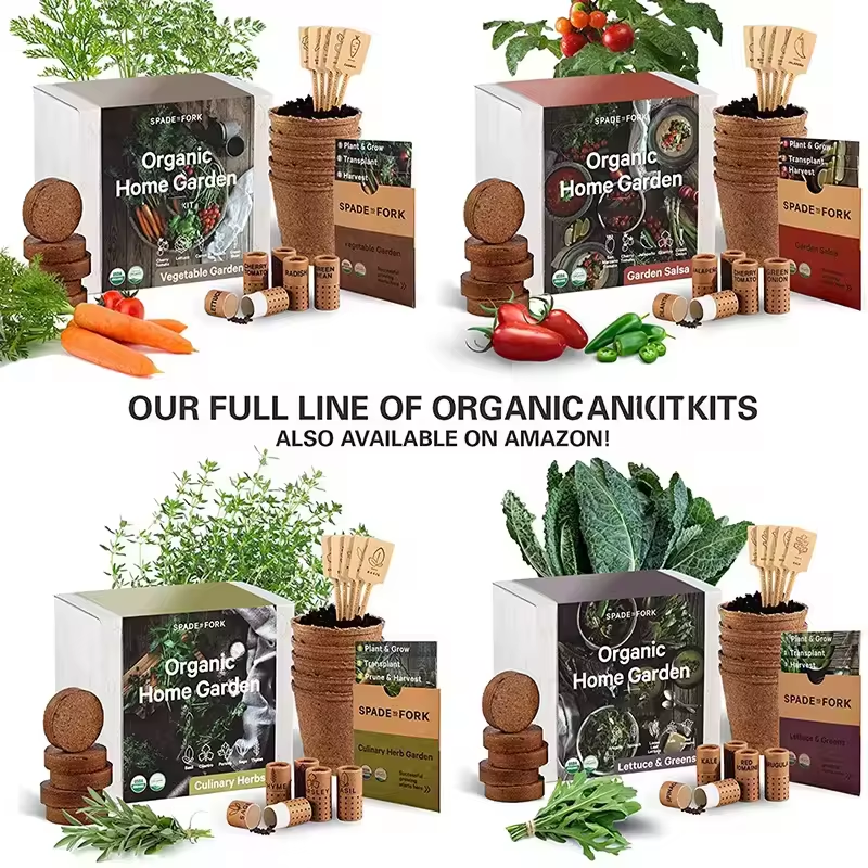 Набор для выращивания цветов биоразлагаемые горшки