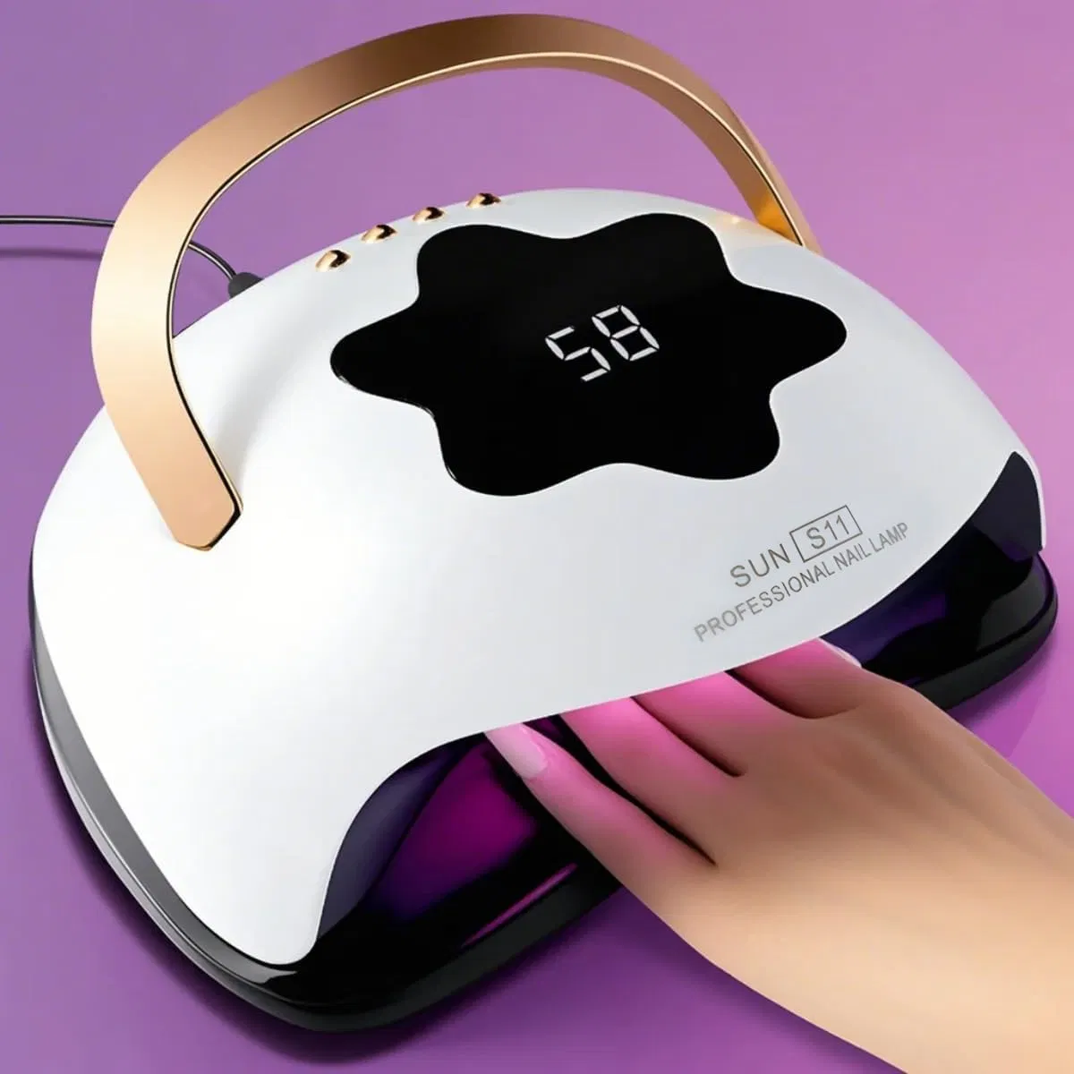 Professional UV LED Nail Lamp for Gel Nails with 57 Beads