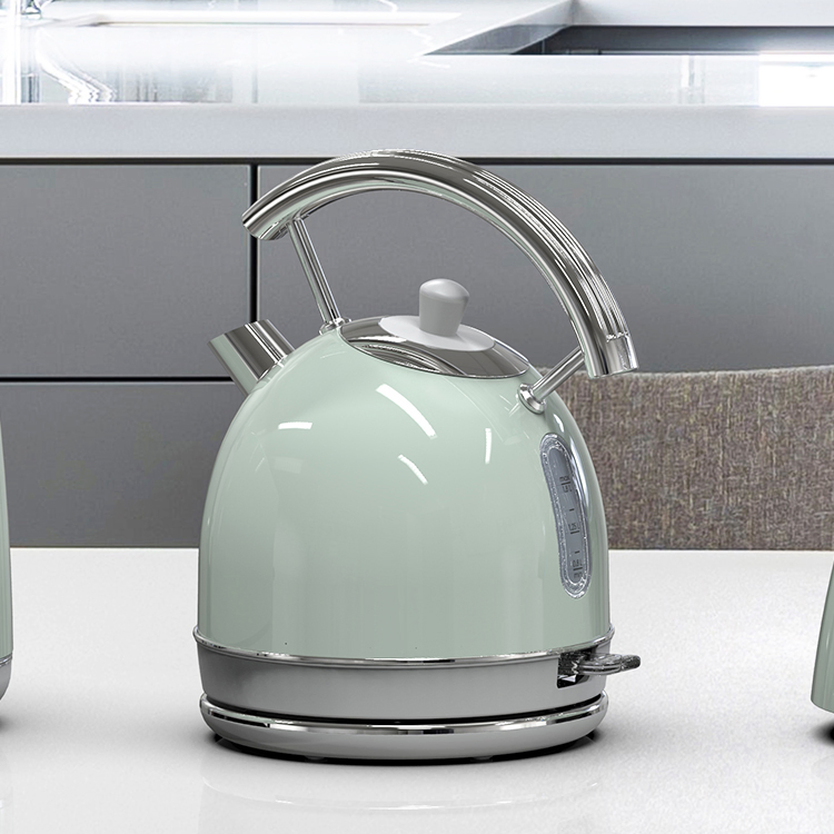 Green Blender Burger Bun Toaster Kettle Electric Watch Temperature Toaster and Kettle Set 3 in 1