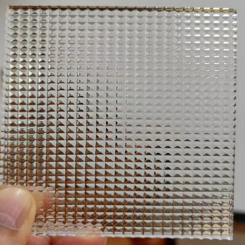 Low Iron Extra Clear Ribbed/Reed /Sandblasted/Frosted/Cross Reed Moru Glass