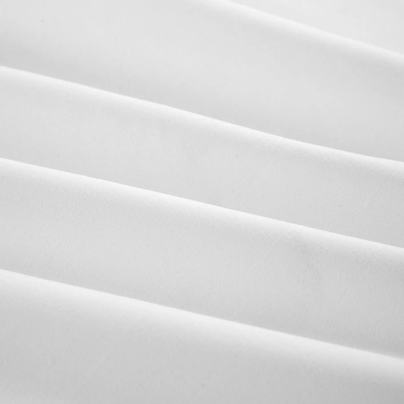 White Bedsheet Microfiber Polyester Pillowcases High End Bedding Set Hotel Use Plain Dyed Solid Color Flat Sheet Bed Sheet Set Wholesaler