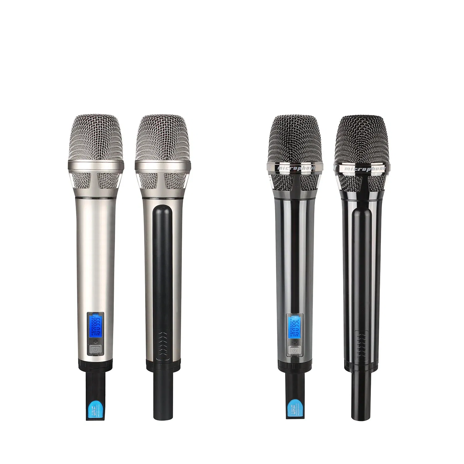 Long Range Dual-Channel UHF Wireless Microphone for Open Spaces