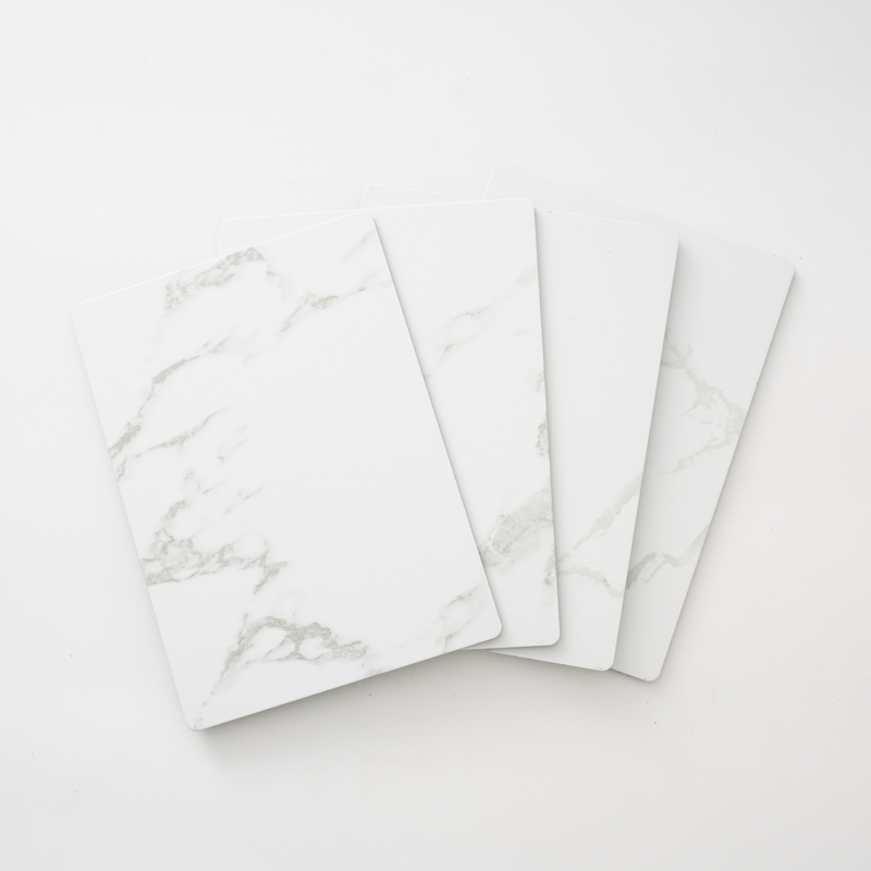3mm 4mm Thick Marble Grain Aluminum Composite Panels Interior Exterior Wall Cladding for Apartments