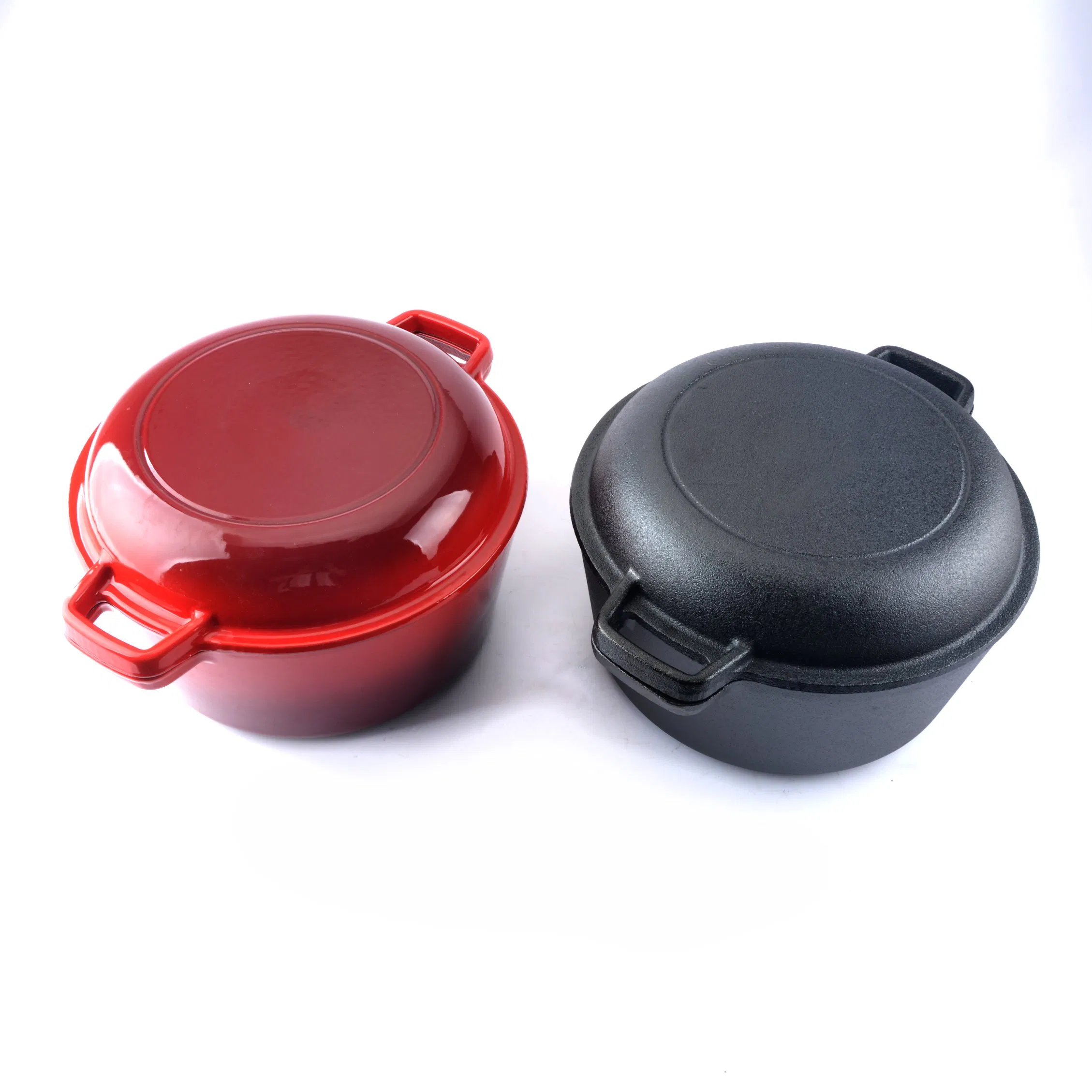 Чугунная эмалированная утятница 2 в 1 с логотипом