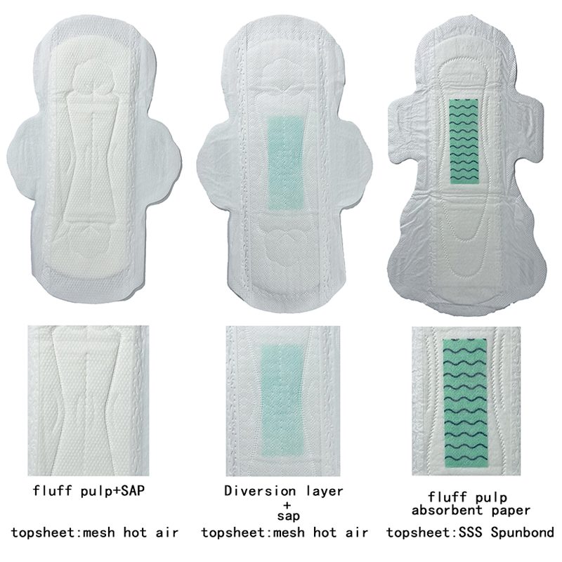 Eco Friendly Day Use Breathable Herbal Anion Chip Sanitary Napkin Sanitary Pad Manufacturer