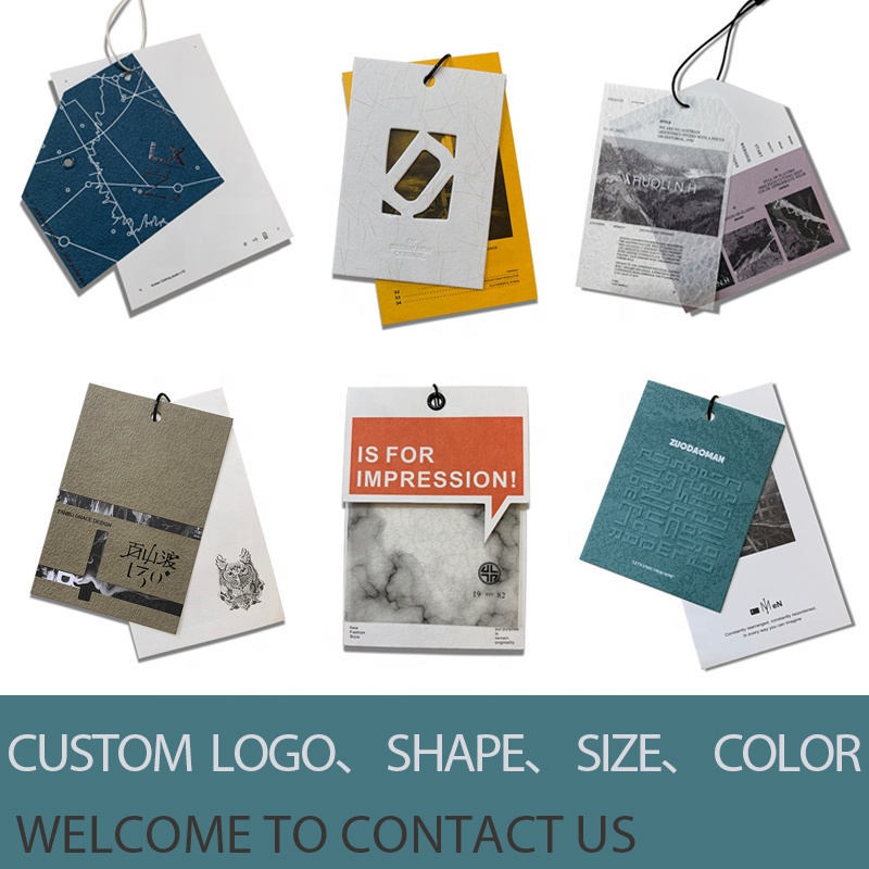 Бирки для одежды с логотипом подвесные