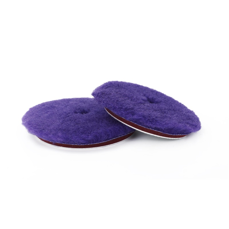 Best Selling 6inch Purple Da Wool Car Buffing Disc OEM Polishing Pad 100% Nature Lamb Skin Wool Cutting Pads