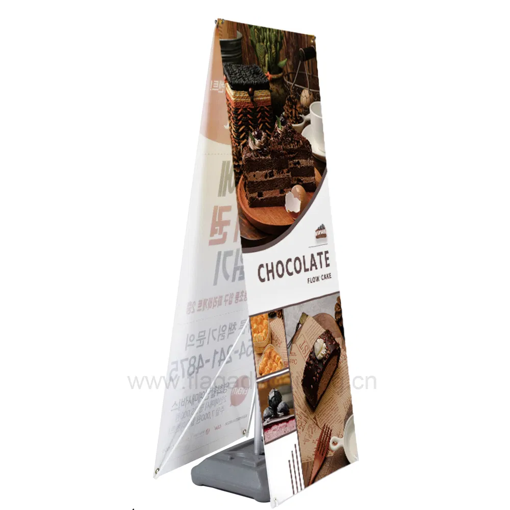 High Quality Outdoor Adjustable Water Base X Banner Stand for Advertising