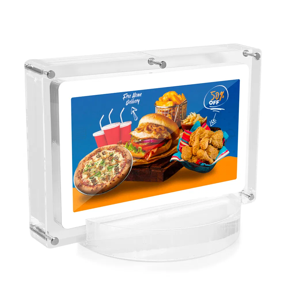 10.1 Inches Video Download Acrylic Digital Photo Frames 4K