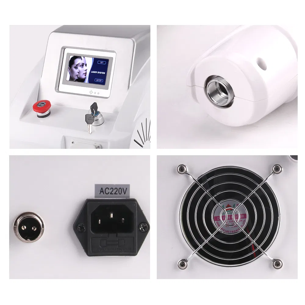 OEM Portable 3 Laser Heads Black Doll Treatment Q Switched ND YAG Laser Tattoo Removal Machine