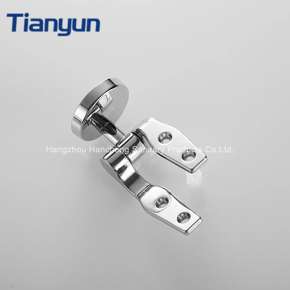 New Universal Adjustable Replacement Chrome Toilet Seat Hinge with Fittings