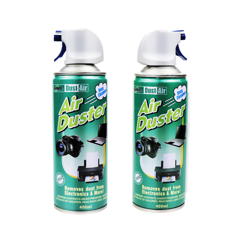 450ml Herios Aerosol Dust off Disposable Compressed Gas Air Duster Spray