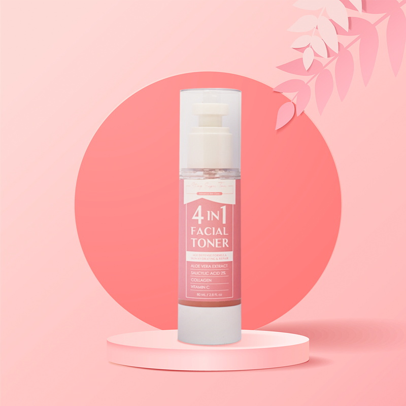 Beauty Cosmetics Private Label Clear Pores Brightening Salicylic Acid Collagen 4in1 Toner