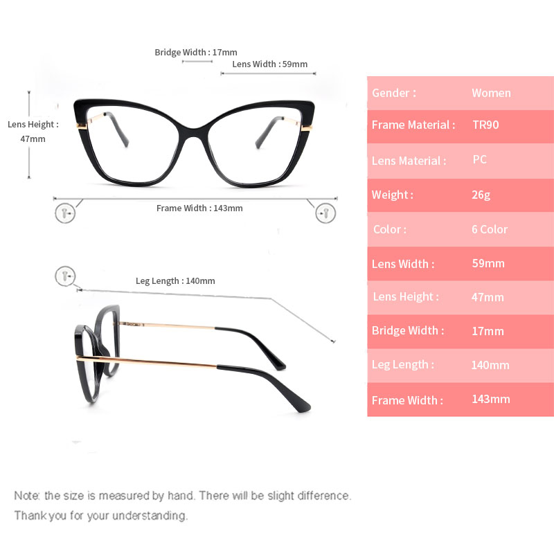 Marketing Gift Promotion Product Tr90 Eyeglasses Transparent Spectacle Frame