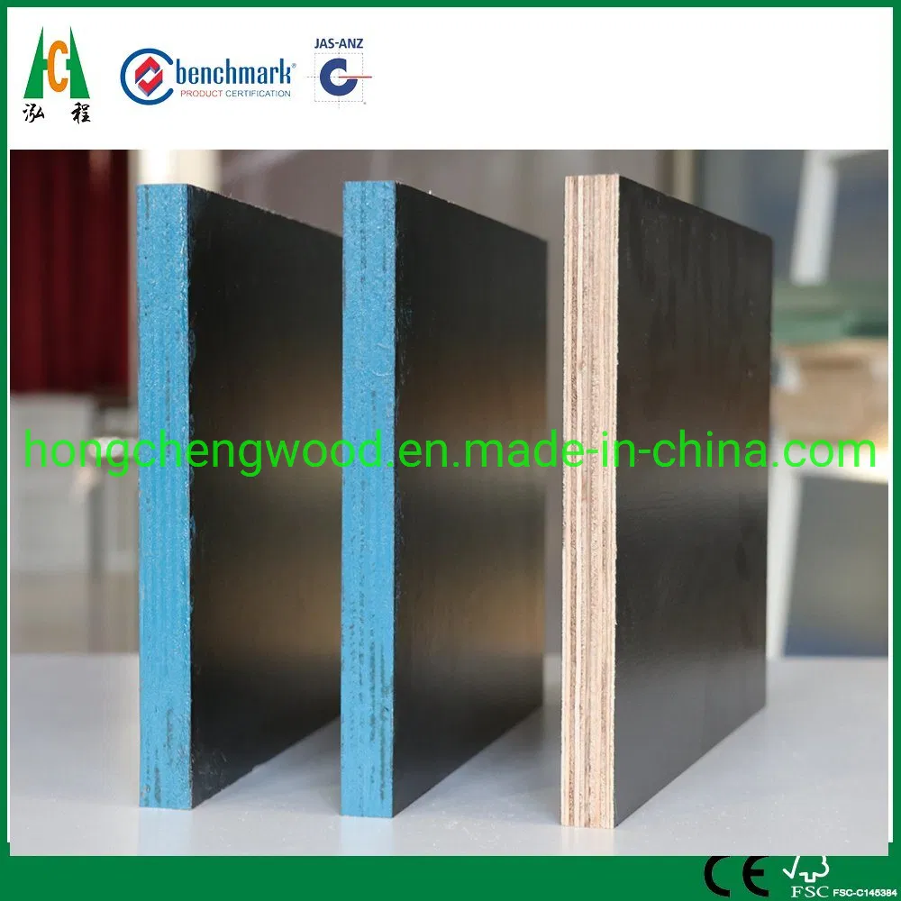 Black Film with Hardwood Core and Waterproof Film Faced Plywood for Construction