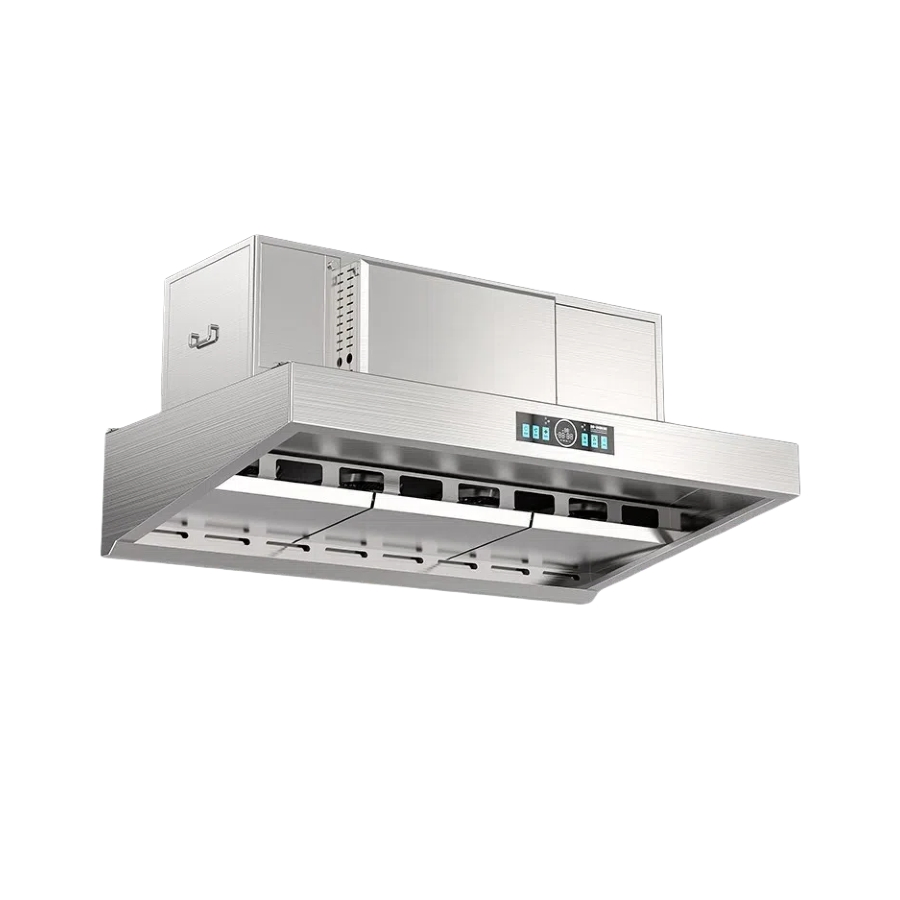 Compact Integrated Range Hood Saves Kitchen Space