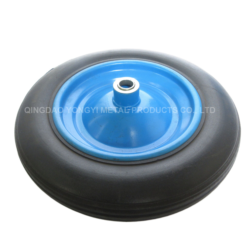 High Quality 16′ X4.80/4.00-8 Solid Flat Free Wheel Wheelbarrow Wheel