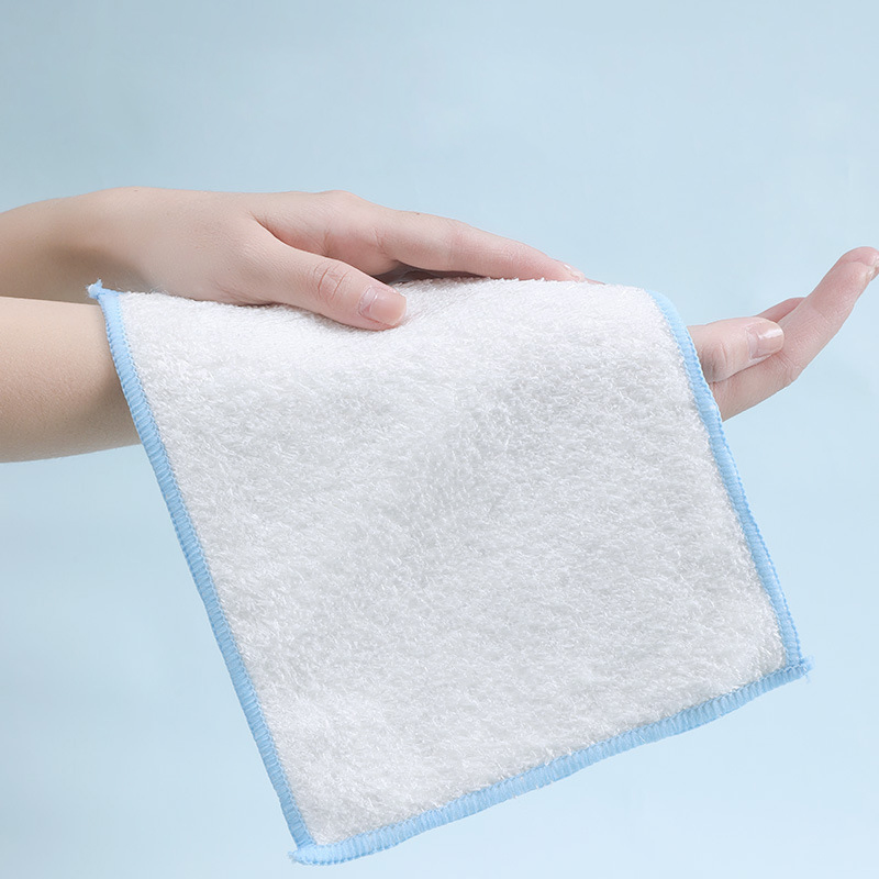 Esun Bamboo Fiber Dish Towel Non-Stick Oil-Resistant Scouring Pad for Kitchen Cleaning, Plain Style Dishcloth