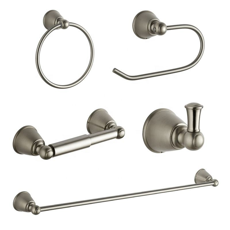 40400 Wholesale Bathroom Nickel Brushed Bath Accessory Set