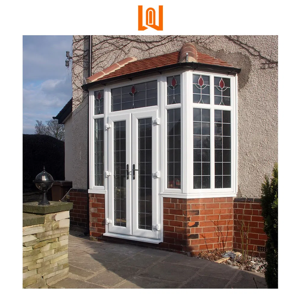 High Quality House Exterior PVC Doors Waterproof Casement Vinyl Glass Doors