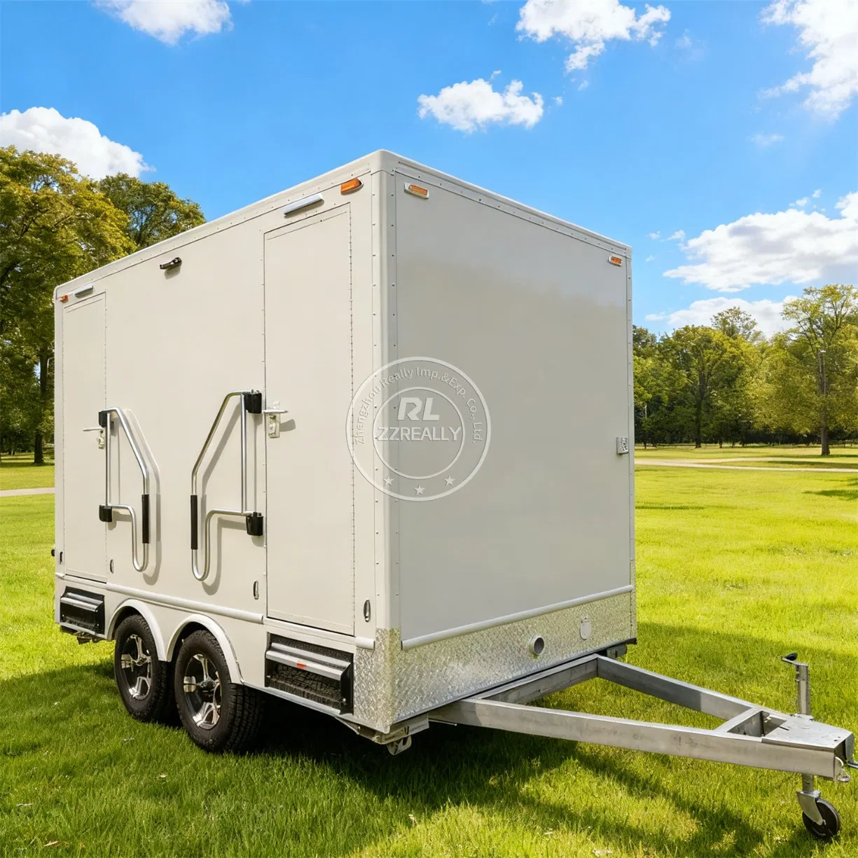 Luxury Events Camping Toilet Trailer Outdoor Restroom Portable Mobile Bathroom Trailer for Events