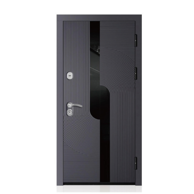 Powerful Impact Resist Anti Drill Tamper Proof Steel Security Door