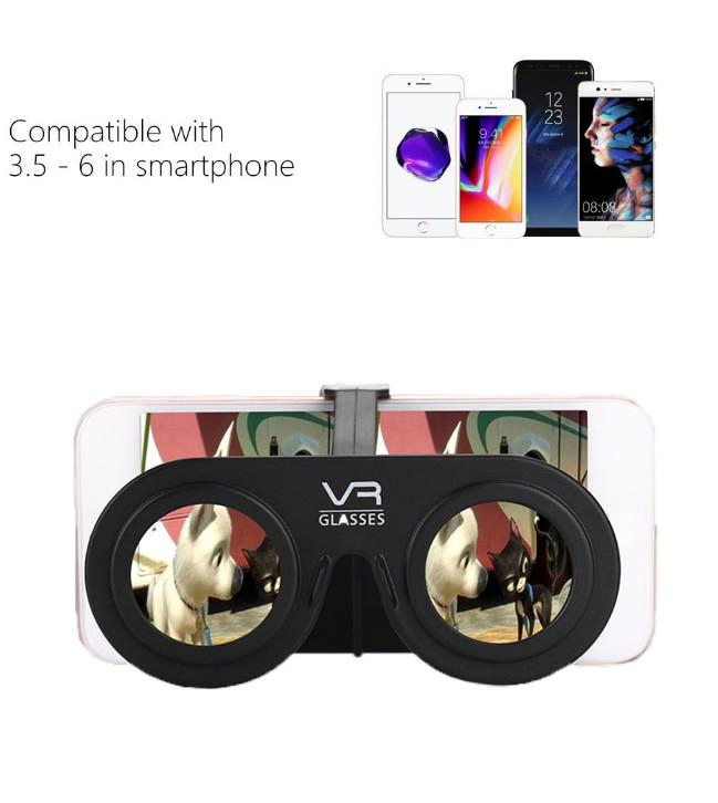 Factory Folding Mini 3D Custom Logo Cardboard Vr Glasses for Movie Video