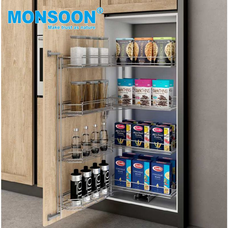 Выдвижная полка для кухонного шкафа 4-5 ярусов