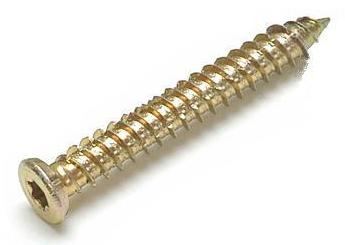 Blue Flat Phillips Concrete Diamond Point Screw Anchor for Anchoring to Masonry, Block or Brick (100 per Box)