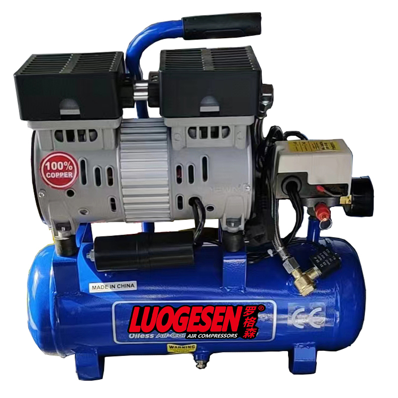 Безмасляный поршневой воздушный компрессор высокого давления 600Вт 30л