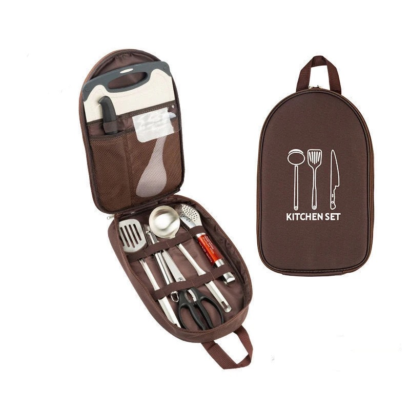 Outdoor Kitchen Set Utensil Storage Bag Tableware Cookware Kitchenware Storage Bag Picnic Camping Tool Bag