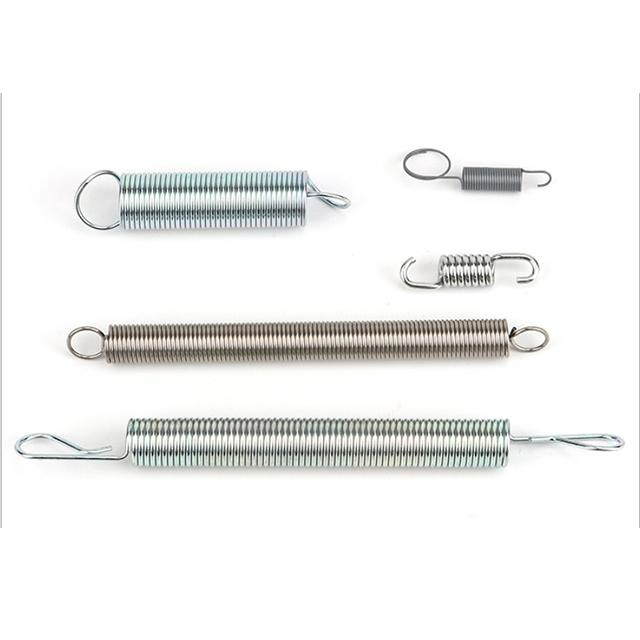 OEM Manufacturer Custom Metal Carbon Steel Stainless Steel 304 Long Coil Double Hook Tension Spring Extension Spring