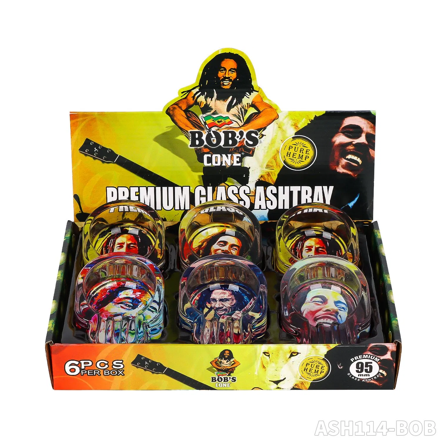 Hot Model 71mm Glass Ghost Shape Ashtray Without Pattern Wholesale Smoking Set Ashtray