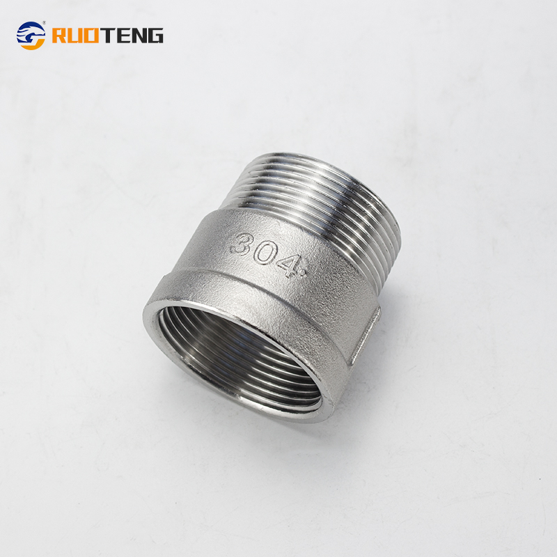 [Ruoteng] Factory Direct Sale High Quality Plumbing Material Pipe Fittings 304 Stainless Steel Male and Female Socket