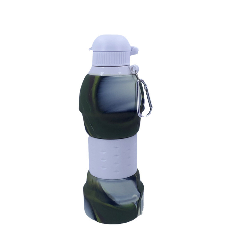 Silicone Collapsible Sports Drinking Bottle Folding Portable Travel Water Bottle Mi16186