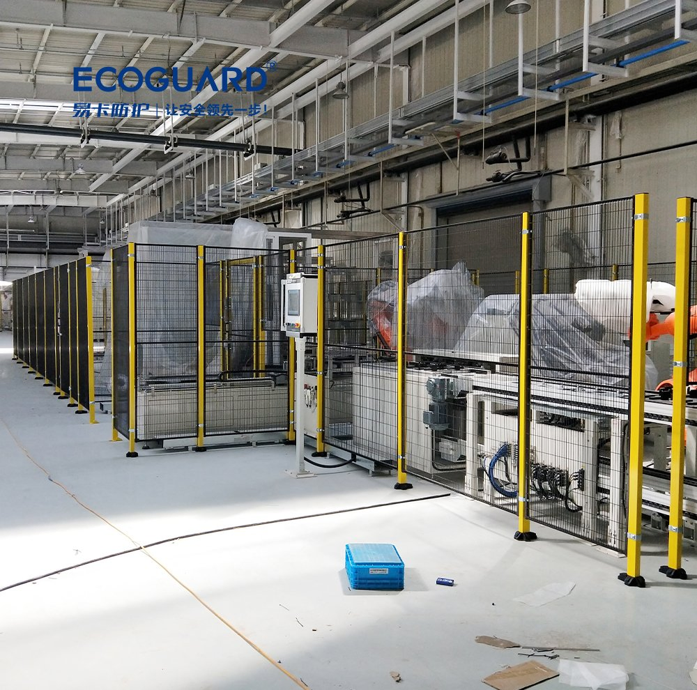 Machine Guarding Fence with Customizable 20X100mm Mesh for Safety