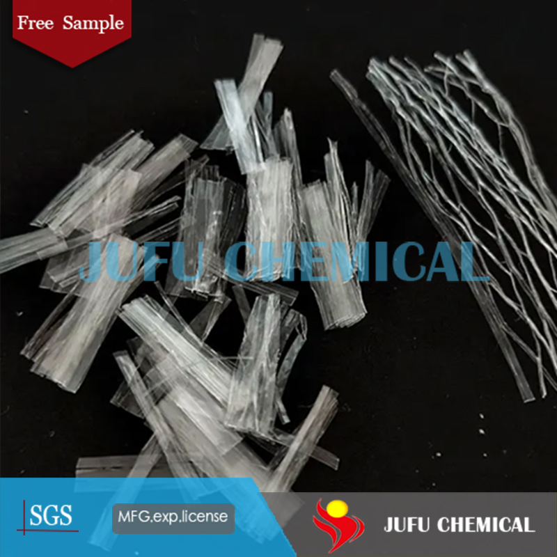 Used for Shotcrete to Reduce Rebound Rate Polypropylene Mesh Fiber