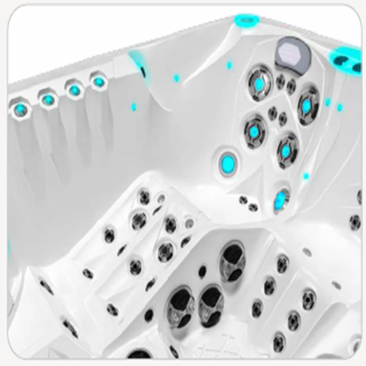 Уличный акриловый спа-бассейн с гидромассажем