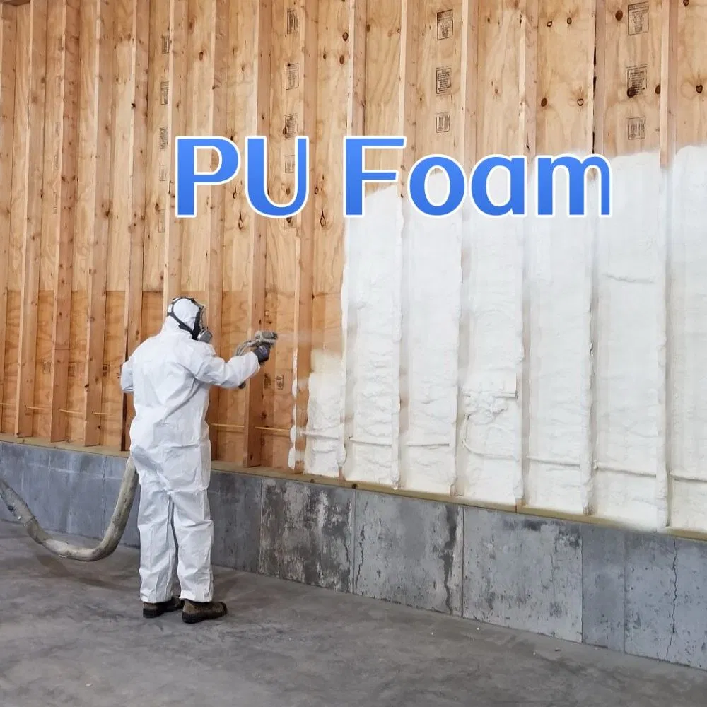 High Performance Roof Wall Thermal Insulation Material Blended Polyols Polyurethane Foam