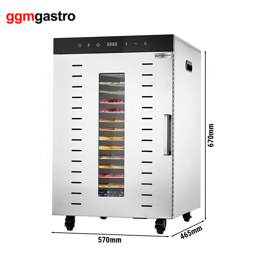 Stainless Steel Fruit Vegetable Meat Dryer Food Dehydrator Industrial 12 Tray Dehydrator for Fruit, Vegetable, Fish Vegetable Dehydrator Machine Dghb16