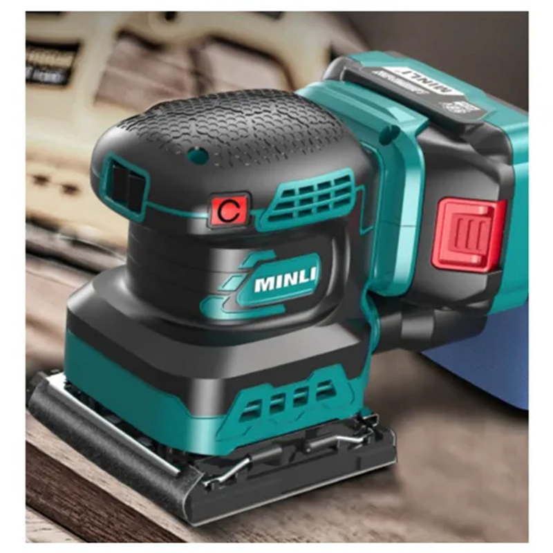 OEM Brushless Cordless Sander with Mini Square Orbital Polisher Lithium Battery for Wood Metal Drywall Free Sample