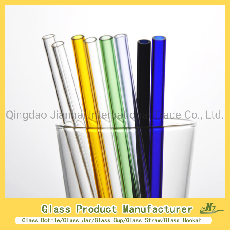 200*10mm 200*8mm 200*6mm 215*6mm Tea, Milk, Water, Coffee, Juice, Beverage Drinking Straight Bent Beverage Curved Glass Straw Factory