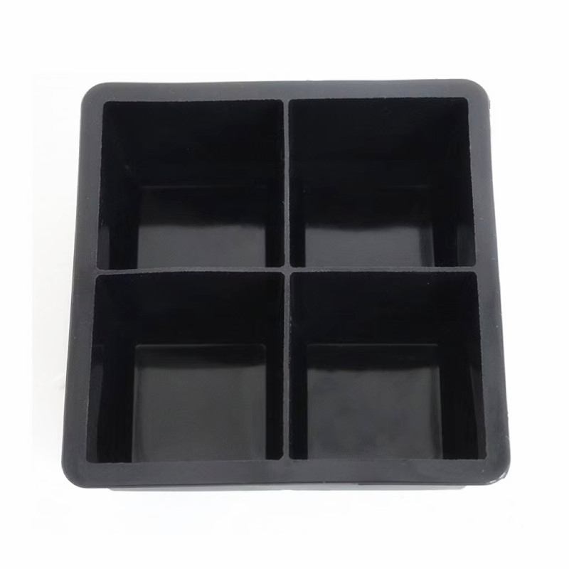 Форма для льда силиконовая черная 6 ячеек