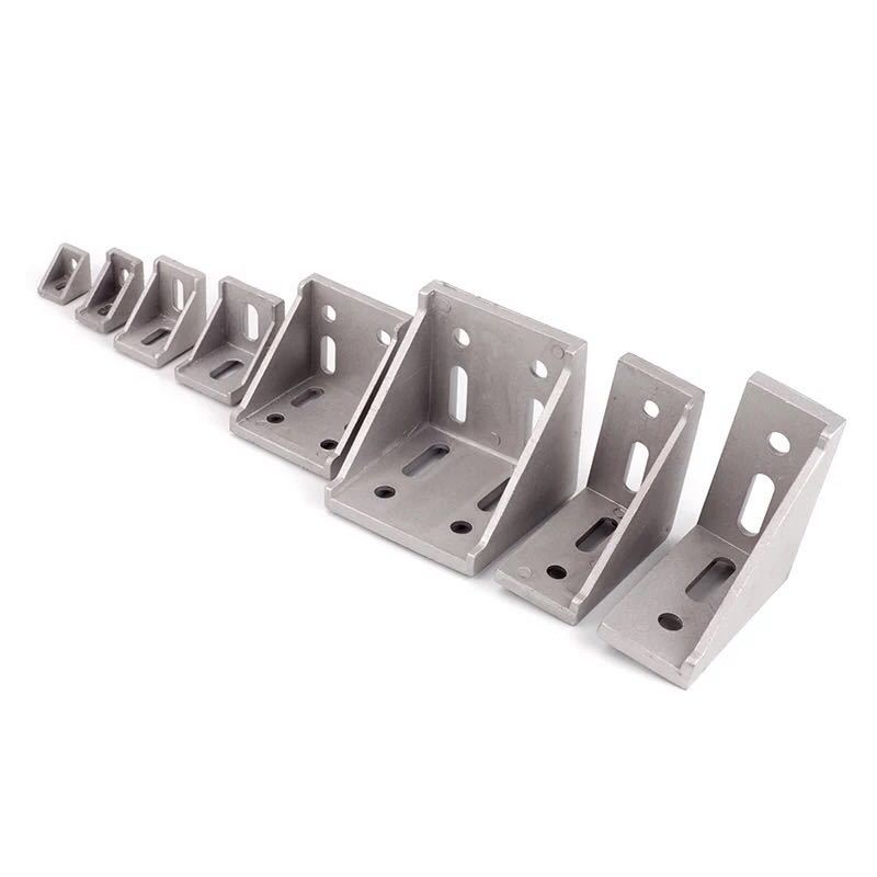 Slot8 Slot10 Aluminium Profile 90 Degrees Corner Connector Angle Bracket