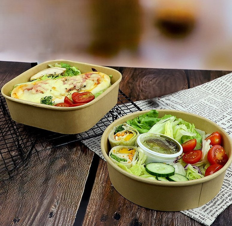 Усиленная бумажная чаша Kraft с покрытием FDA