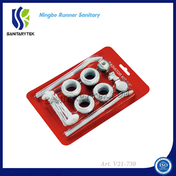 Set of Aluminium Radiator Accessories Kits Packed in a Blister for Radiator (V21-731)