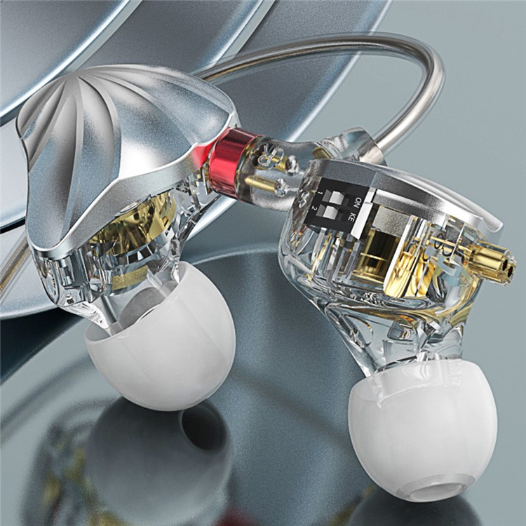 Cvj Nami Aluminum-Magnesium Coil-Iron Hybrid Switch Adjustable Headset Wired in-Ear HiFi Headphones with Microphone